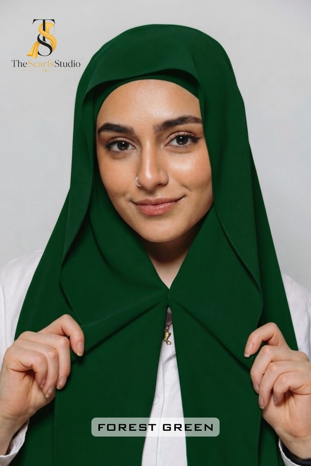 Pack of 2 -- Instant Magnet Hijab With Attached Cap