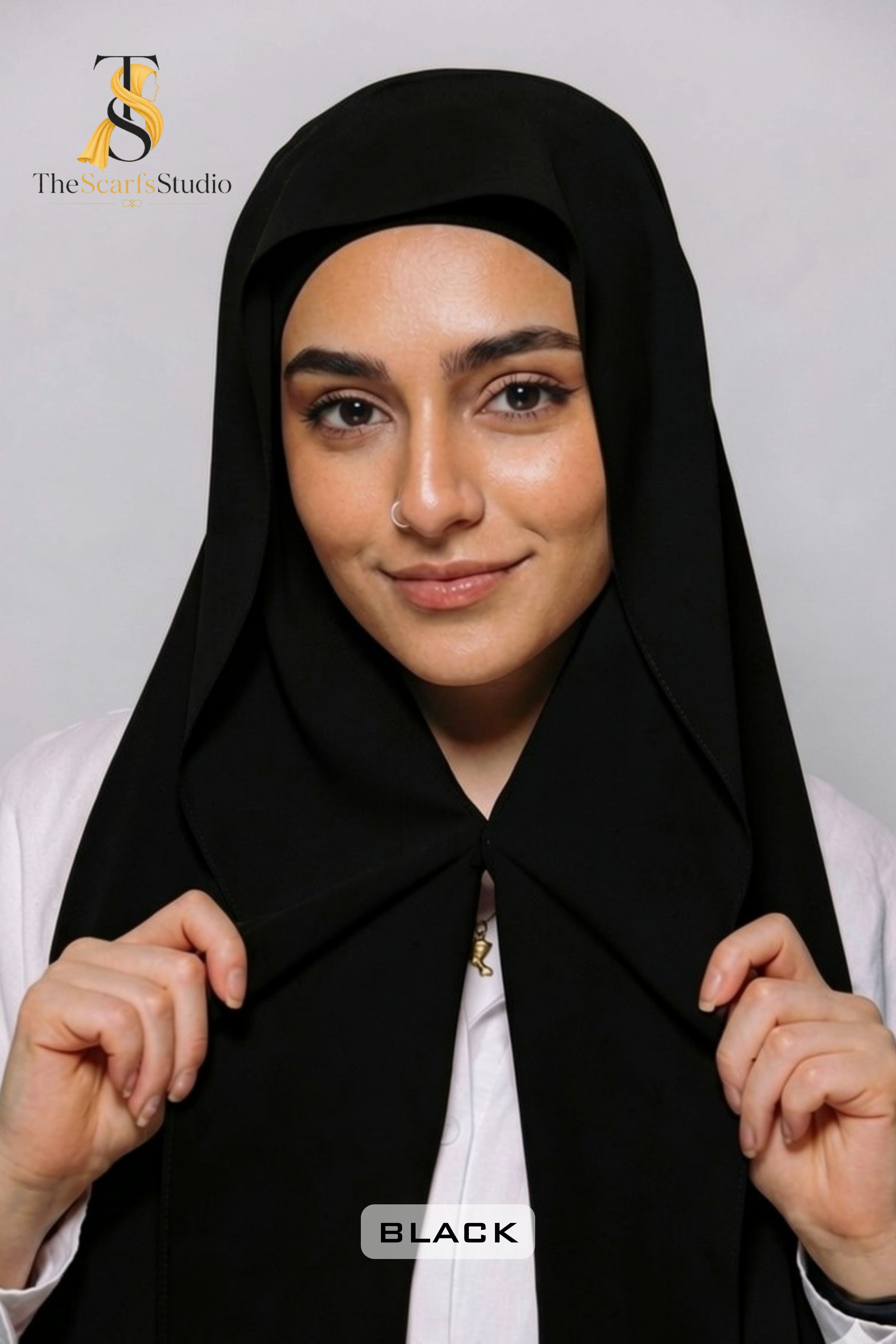 Pack of 2 -- Instant Magnet Hijab With Attached Cap